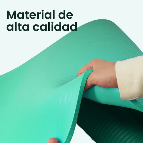 Vista 4 de Fitvids Tapete de yoga de 1/2 pulgada, extra grueso, de alta densidad, antidesgarros, con correa de transporte, adecuado para varios ejercicios