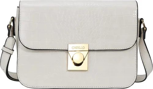 Vista 7 de Chinllo Bolso bandolera de hombro para mujer, bolso de bolsillo triple de piel sintética, bolso de mensajero con solapa
