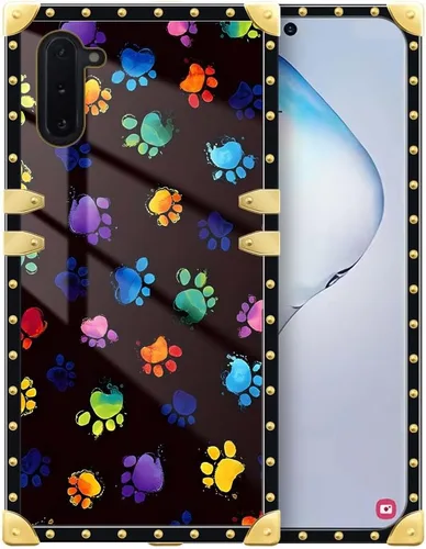 Vista 12 de DAIZAG Funda compatible con Samsung Galaxy Note 10, diseño colorido de cactus dorado, funda protectora de TPU suave antiarañazos