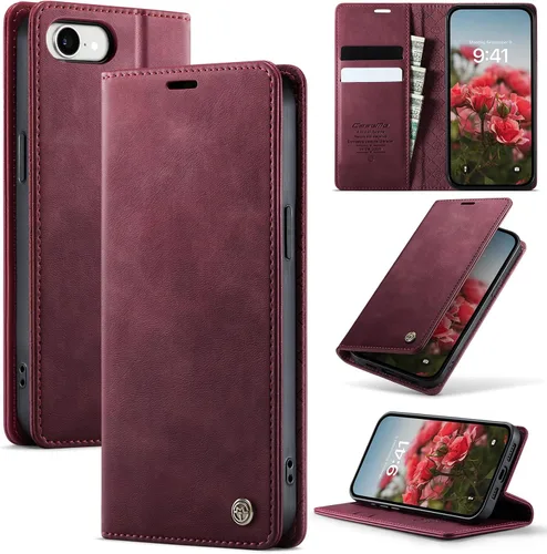 Vista 93 de Funda tipo cartera para Samsung Galaxy Z Fold 7 de piel con tarjetero y función atril, cierre magnético, bloqueo RFID, TPU a prueba de golpes, Negro