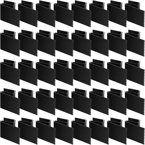 Vista 8 de 20 clips de madera contrachapada de huracán, tormenta, de acero al carbono, para protección universal reutilizable de 1/2 pulgada, color negro