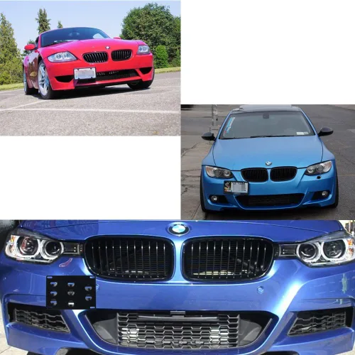 Vista 4 de Dewhel Soporte de Montaje con Abrazadera para Placa de Matrícula en Gancho de Remolque del Parachoques Delantero, Atornillable, Compatible con BMW