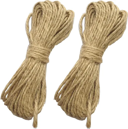 Vista 3 de LWR CRAFTS Cuerda de yute 0.098 in 90ft Natural para pinzas grandes