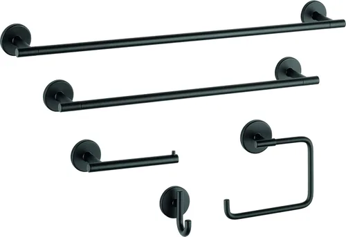 Vista 6 de Delta Trinsic Collection - Accesorios de baño negro mate (75935-BL + 75950-BL)