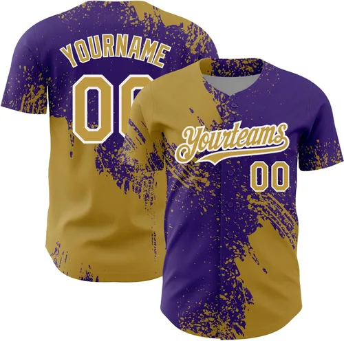 Vista 14 de Camiseta de béisbol personalizada con patrón de cepillo de béisbol, camisas de béisbol personalizadas, uniforme deportivo, número de nombre cosido