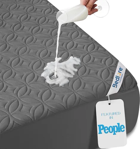 Vista 25 de BEDLORE Protector de colchón impermeable, protector de colchón
