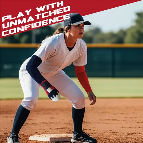 Vista 7 de Kit de guardia deslizante de béisbol para jóvenes y adultos, juego de mangas acolchadas para guantes deslizantes de sóftbol - Incluye protectores