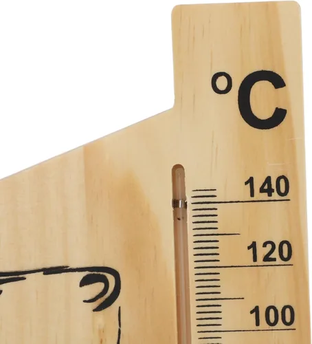 Vista 7 de Karlak Sauna Thermometer Hourglass 15 Minute Sand Timer 0 to 140 Celsius Degree Temperature Wall Mount Sauna Accessory