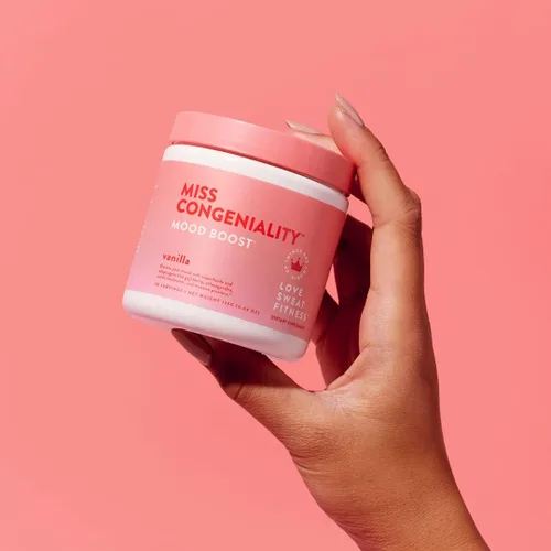 Vista 6 de Love Sweat Fitness Miss Congeniality Suplemento de estado de ánimo y estrés para mujeres Ashwagandha, vitaminas B y polvo de magnesio Cortisol