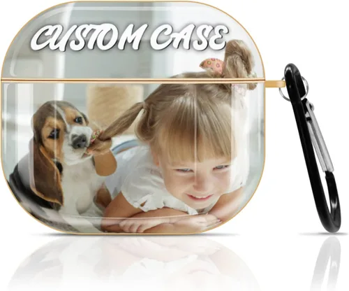Vista 10 de Funda personalizada compatible con Airpods, funda protectora de PC compatible con AirPods de 1 y 2ª generación, funda personalizable compatible