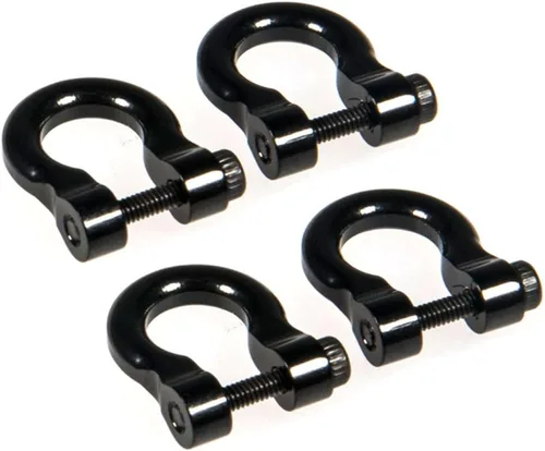 Vista 3 de QUE-T Grillete de remolque de aluminio para 1/10 escala TRX-4 Crawler Car (negro)