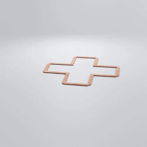 Vista 145 de 7 3/8"W X 7 3/8"H Extra Pequeño Fowler Decorativo Fretwork Madera Paneles De Pared, Aliso