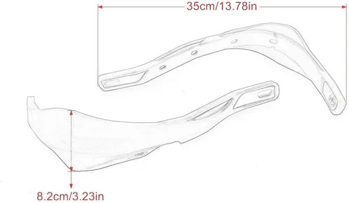 Vista 6 de Protección Universal para Manillar de Motocicletas, Protectores de Manos, Protectores de Parabrisas, Protector Anti-crash para Honda Motocross Verde