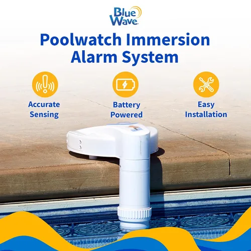 Vista 2 de Blue Wave NA4212 Poolwatch - Sistema de alarma para piscina, color blanco