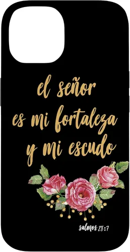 Vista 4 de Carcasa para iPhone 11 Salmos El Señor Es Mi Fortaleza Biblia Cristiana