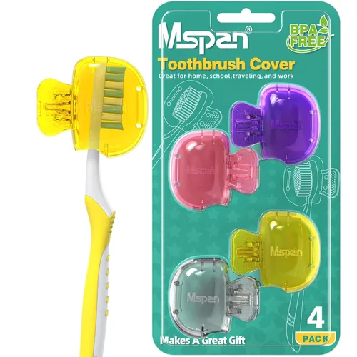 Vista 11 de Mspan Funda Protectora para Cabezal de Cepillo de Dientes: Funda Protectora para Cepillo de Dientes con Clip de Plástico para el Baño, Artículos