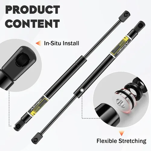 Vista 5 de Soporte de elevación de capó delantero 4525 compatible con 1997-2004 Corvette, 2007-2016 Lincoln Navigator Struts Shocks SG330023