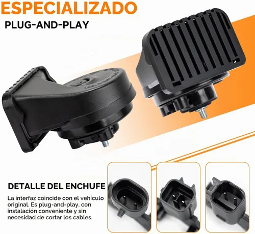 Vista 4 de Bocina de coche para Chevy Silverado Tahoe Suburban Cruze GMC RAM Compatible con bocina Chevy