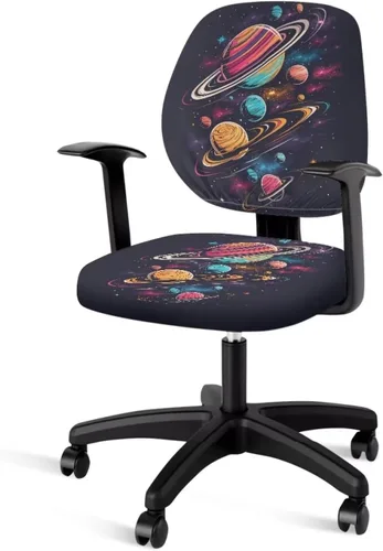 Vista 15 de Funda para silla de oficina con diseño de mariposa de 2 piezas, fundas para silla de juegos, bonitas fundas transpirables para silla de escritorio