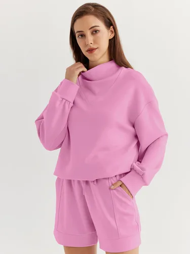 Vista 3 de AUTOMET 2 Piece Outfits For Women Two Piece Oversized Sweatsuit 2023 Matching Lounge Sets Fall Fashion Tracksuit