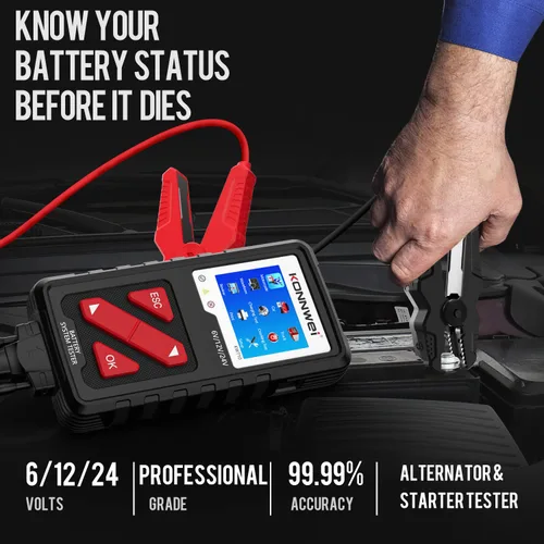 Vista 6 de Escáner KW320 OBD2 + probador de batería KW710