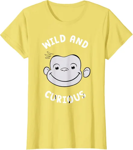 Vista 41 de Curious George Camiseta Big Face Wild and Curious Negro