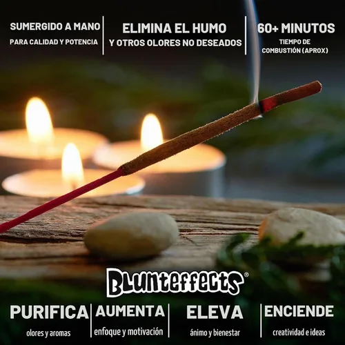 Vista 5 de Blunteffects - Varitas de incienso gigantes sumergidas a mano, paquete
