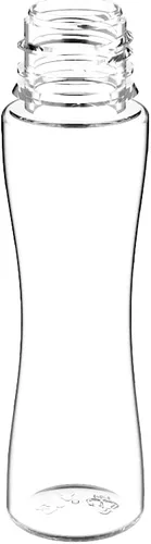Vista 4 de Chubby Gorilla - Botella transparente de unicornio de 2.0 fl oz, tapa Natl V3 (paquete de 5), CGUB1-60MLV3-NATL