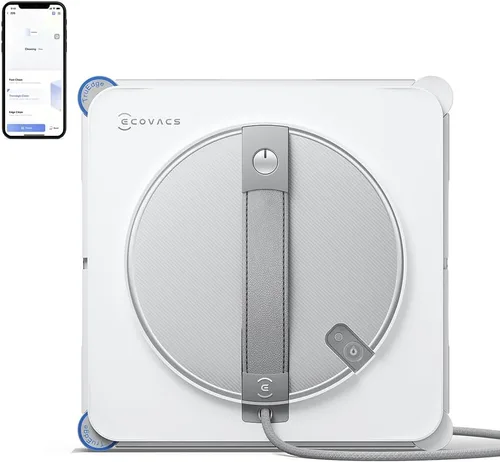 Vista 11 de ECOVACS WINBOT W3 Omni Robot limpiador de ventanas con limpieza automática y estación multifuncional, navegación inteligente Win-SLAM 5.0, limpieza