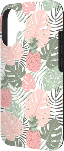 Vista 2 de Tropical Hawaiian Pineapple Pink Sage Colors Pattern Case for iPhone 17