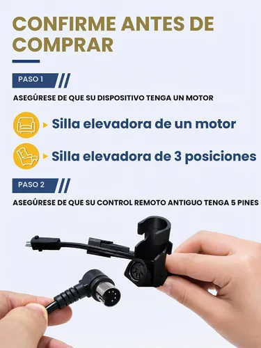 Vista 5 de Tranquil Ease 11560UX y 11560 - Silla elevadora de 5 pines, ajuste remoto para asiento interior, mejores sillas elevadoras para muebles del hogar