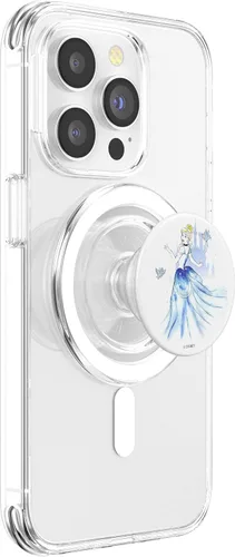 Vista 3 de Disney Retrato de acuarela de Cenicienta PopSockets MagSafe PopGrip para iPhone