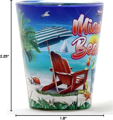 Vista 5 de Miami Beach Florida Sillas dentro y fuera Vaso de chupito