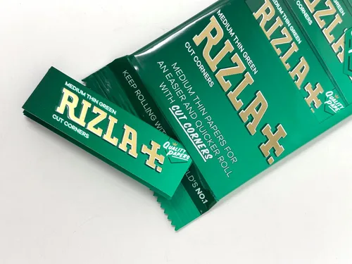 Vista 3 de 5-Booklets Rizla Green - Papel de liar para cigarrillos medianos y finos