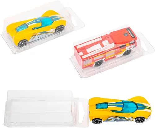Vista 3 de Platinum Protectors Funda Clamshell para ruedas calientes sueltas y autos Matchbox (paquete de 10)
