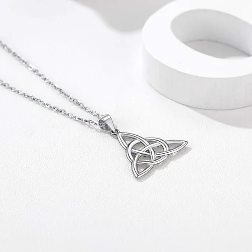Vista 8 de Collar de plata de ley 925, chapado en oro, dos tonos, con colgante de animales de dos tonos, con caballito de mar, con delfín, regalo de cumpleaños