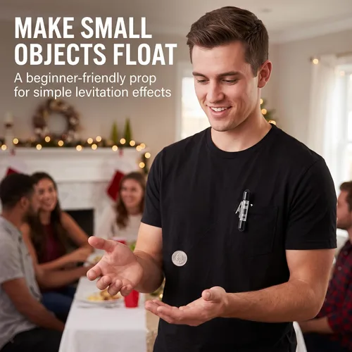 Vista 7 de Kits de accesorios de levitación de hilo invisible de 47.2 in y útiles accesorios de carrete pequeño para escenario de calle flotante para Mago