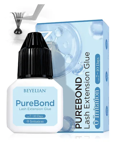 Vista 16 de BEYELIAN - Pegamento para extensiones de pestañas sensibles 0,17 fl oz / 5 ml / Tiempo de secado 0,5 segundos / Retención de 7-8 semanas / Adhesivo