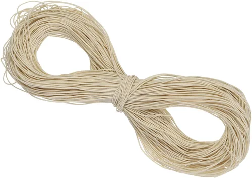 Vista 84 de PATIKIL Cuerda elástica elástica de 109 yardas (328.1 ft), cuerda elástica pesada de 0.059 in, albaricoque para manualidades, correas de gancho