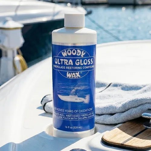 Vista 7 de Woody Wax Compuesto restaurador ultra brillante, removedor de oxidación y restauración de fibra de vidrio de grado profesional para barcos y yates