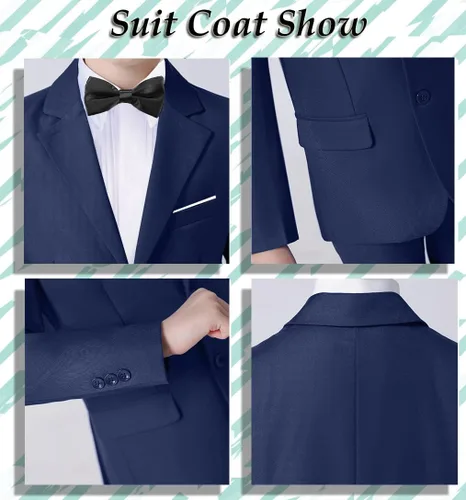 Vista 4 de Conjunto completo de traje formal de boda para niños
