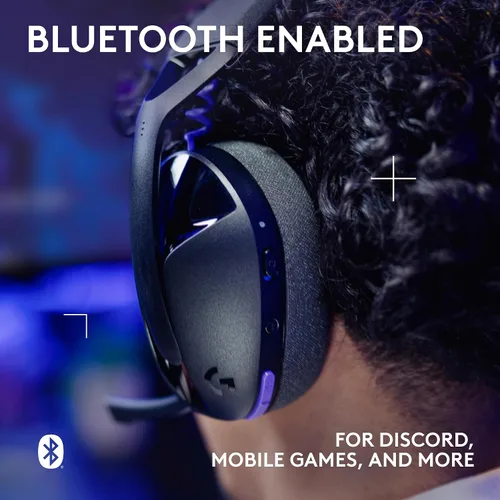 Vista 5 de Logitech G321 Lightspeed - Auriculares inalámbricos Bluetooth para juegos, comodidad y ajuste dinámicos, micrófono Boom de 16 kHz, más de 20 horas