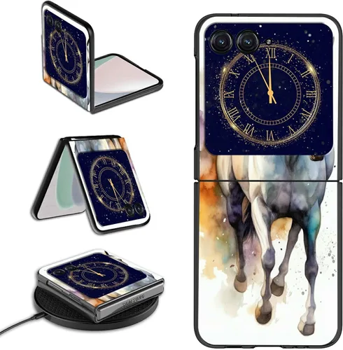 Vista 18 de Rossy Funda para Motorola RAZR 5G, para Moto RAZR 5G, funda delgada y ligera de policarbonato duro a prueba de golpes para Motorola Moto RAZR 5G