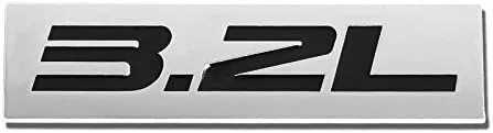 Vista 15 de 1.5L Negro/Cromo Aleación de Aluminio Auto Maletero Puerta Guardabarros Parachoques Insignia Calcomanía Emblema Cinta Adhesiva Pegatina