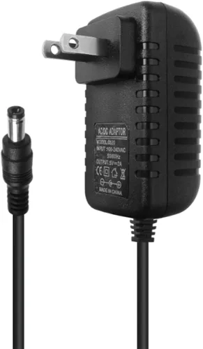 Vista 7 de Cable de fuente de alimentación de 5 V 2 A, CA 100-240V a CC 10 W, enchufe de cargador de pared universal, cable de alimentación de 5 voltios, 2
