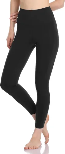 Vista 2 de Colorfulkoala - Pantalones de yoga de cintura alta para mujer 78 de longitud con bolsillos