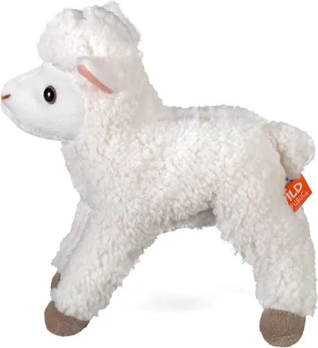 Vista 3 de Wild Republic Peluche de cordero, animal de peluche, regalos para niños, Cuddlekins de 8 pulgadas