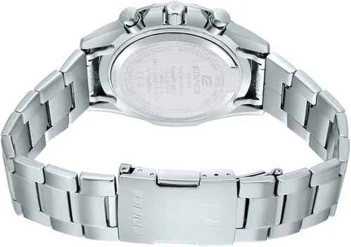 Vista 4 de Casio Edifice EQB-1000D-1ADR Reloj analógico de cuarzo plateado de acero inoxidable para hombre Azul Cronógrafos