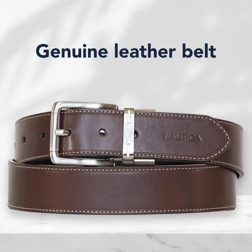 Vista 4 de Nautica Men's Reversible Leather Belt