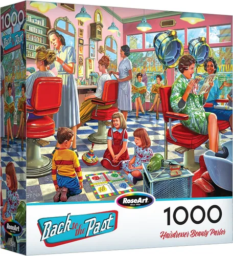 Vista 11 de RoseArt - Back to the Past - Backyard BBQ - Rompecabezas de 1000 piezas para adultos
